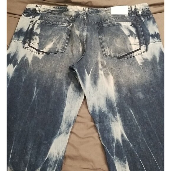 Parish Nation Jeans Mens 44 Act(44×34) Straight Leg Baggy Acid Wash - Picture 14 of 16